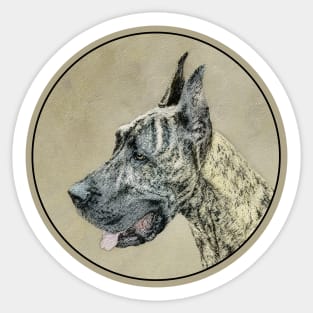 Great Dane (Brindle) Sticker